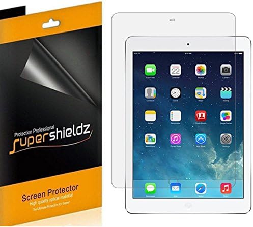 Supershieldz (3'lü Paket) Apple iPad Air 2 ve iPad Air 1 (9,7 inç) Ekran Koruyucu, Yüksek Çözünürlüklü Şeffaf Ekran (PET)için