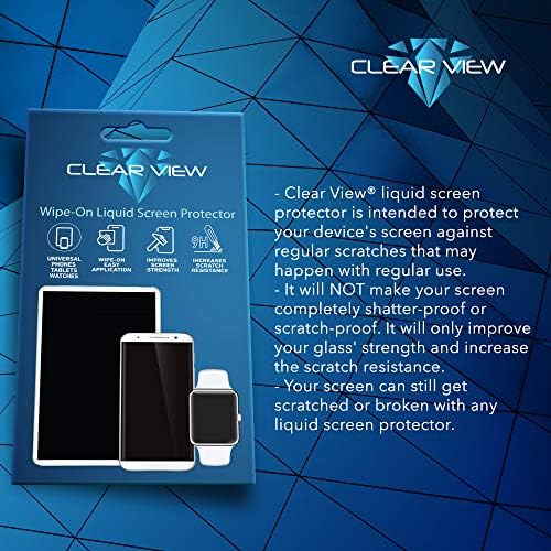 CLEARVİEW Sıvı Cam Ekran Koruyucu / 6 Cihaza kadar Kapakları / Tüm Akıllı Telefonlar Tabletler ve Saatler için
