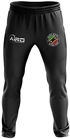 Airosportswear Saint Kitts ve Nevis Konsept Futbol Antrenman Pantolonu (Siyah)