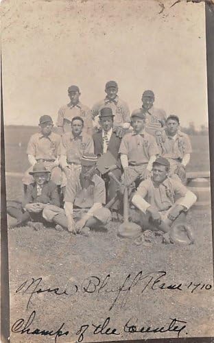 Morse Bluff Nebraska Beyzbol, Base Ball Takımı, İlçenin 1910 Şampiyonu Gerçek Fotoğraf, Kartpostal