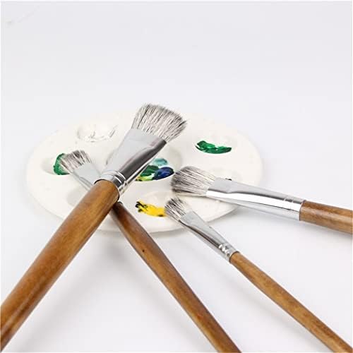 WSSBK 6 adet Saç Fırçası Suluboya Boya Fırçası Sanat Malzemeleri Seti Çizim Boyama Fırça Kalem Sanatçı Yağlıboya Fırçaları