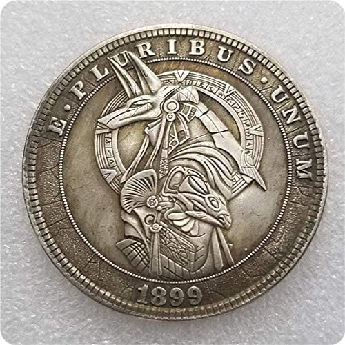1899 Amerikan Dolaşıp Sikke Gümüş Kaplama Antika Gümüş Dolar COPYCollection Hediyeler