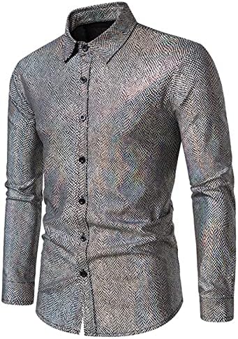 JEKE-DG Erkek Lüks Tasarım Gömlek Nokta Bronzlaşmaya Elbise Ceket Casual Düğme Aşağı İş T - Shirt Uzun Kollu Slim Fit Poplin