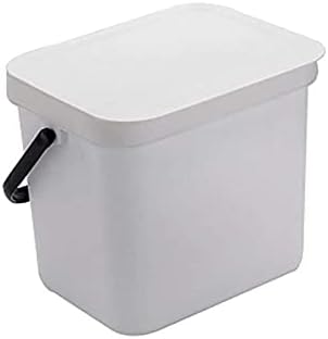 WXXGY çöp konteyneri çöp tenekesi Kutusu Mutfak Duvara Monte Dikdörtgen çöp tenekesi kapaklı Ev Kullanımı için,çöp sepeti/Beyaz/22.5X22.5X16.5Cm