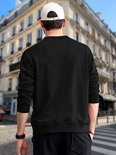 Erkekler için Sweatshirtler-Erkek Oyun Kartı Baskılı Sweatshirt (Siyah Renk, Beden: X-Large)