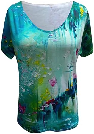 Kızlar Yumuşak Rahat Giyim Kısa Kollu Pamuklu Grafik Üst Gömlek Yaz Sonbahar V Boyun T Shirt Kadınlar için 3S 3S