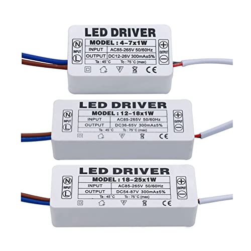 Yeni LED Sürücü 2 W 4 W 10 W 15 W 30 W 300mA LED Güç Kaynağı Ünitesi AC90-265V Transformatörler için LED Aydınlatma (renk