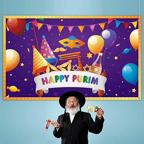 Purim fotoğraf kabini Zemin Yahudi Karnaval Kapalı Açık Parti Fotoğrafçılığı Ev Duvar Arka Plan Dekorasyon