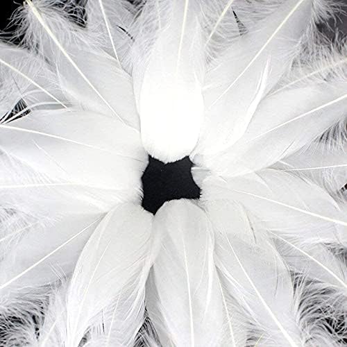 Zamihalaa 20/100 adet Kabarık Kaz Beyaz Tüyler Plumas DIY Tüyler Takı Yapımı için şapka Dekorasyon Düğün El Sanatları Aksesuarları