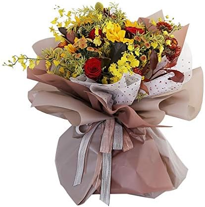 BBC Çiçek ambalaj kağıdı Rulo Su Geçirmez çiçek Buketi hediye Paketi Düğün, sevgililer Günü, Doğum Günü, 24 İnç X 66 Feet