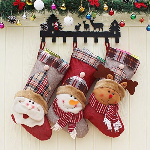 KESY Noel Çorap Noel Ağacı Dekorasyon Öğeleri Noel Çorap Asılı Noel Kardan Adam Hediye Çantası Yaşlılar