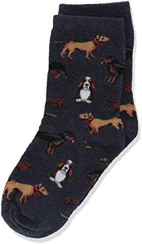 Sıcak Sox Erkek Büyük Eğlenceli Hayvan Ekip 1 Çift Paketi-Serin Rahat Yenilik Çorap Çocuklar için, Klasik Köpekler (Denim