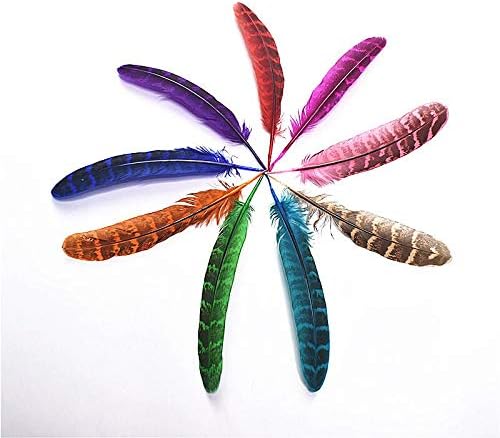 Zamihalaa 200-500 adet/grup Doğal Boyalı Kadın Sülün Tüy 10-15 cm DIY Takı Dekorasyon Aksesuarları Pluma Tavuk Tüyleri El