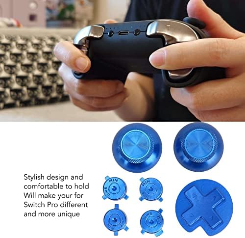 Metal Denetleyici Onarım Düğmeleri, Joystick Tamir ABXY D Pad Tuşları Alüminyum Alaşımlı Kolay Kurulum Hassas Boyut Gamepad