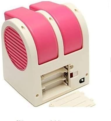 Hankcares Masaüstü Çift Bladeless Taşınabilir Ayarlanabilir Açıları Kokulu Klima Hava Soğutucu USB Elektrikli Mini Fan (kırmızı)