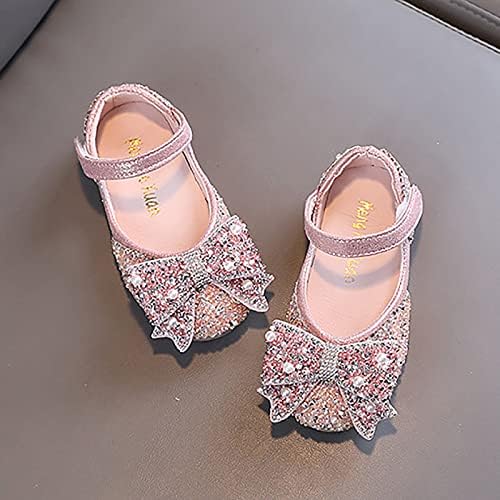 Prenses Ayakkabı Çocuk Dans Ayakkabıları Rahat Kız Eşleşen Düğün Giysileri Dans Elmas Light Up Ayakkabı Kızlar için (Kırmızı,
