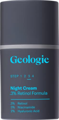 Geologie %0,3 Ekstra Güçlü Retinol Gece Kremi | Yaşlanma, Akne, Yağlı Ciltle Savaşmak için Günlük Retinol Kremi - Kırışıklıkları