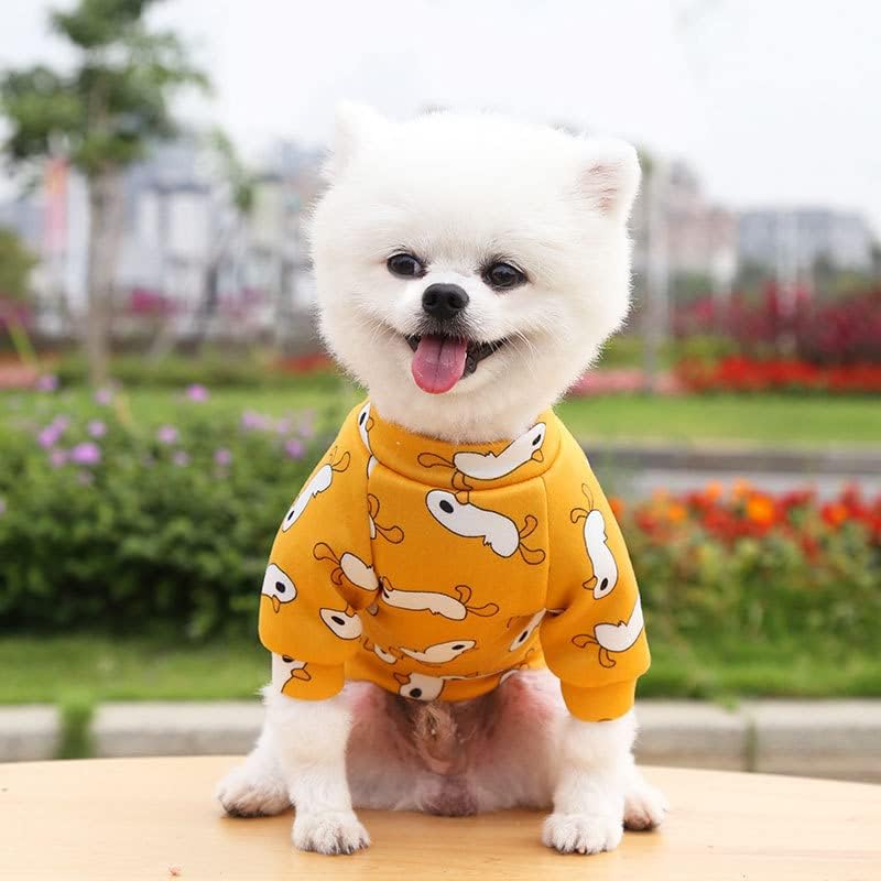 Sevimli Küçük Köpek Giysileri Yumuşak Pamuklu Yorkies Giysileri Pet Yavru Kedi Hoodies Kış Köpek Ceket Kaban Küçük Orta Köpekler