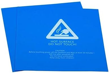 SUTK 2202200.5 mm Mavi Buzlu ısıtmalı Yatak Sticker Yapı Plaka Bant 3M Destekli 3D Yazıcı