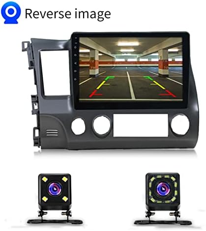 Bzdzmqm araba HD dikiz kamera ters görüntü, Ultra net gece görüş su geçirmez LED araba kamera 170 derece geniş açı gece lambası