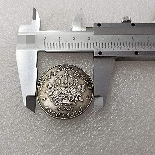 Mücadelesi Coin 1810-1935 Bayan Yeni Almanya Paraları Pirinç Gümüş Kaplama Kopya Para Koleksiyonu için Hediye Kopya Hediye