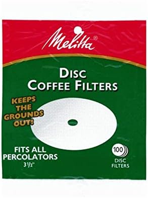 Melitta 3,5 inç Beyaz Disk Kahve Filtreleri