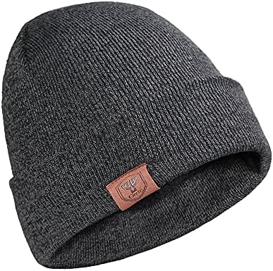 Erkekler ve Kadınlar için Kış Bere: Soğuk Hava Termal Polar Astarlı Örgü Şapka / Sıcak Kelepçeli Çorap Kapağı
