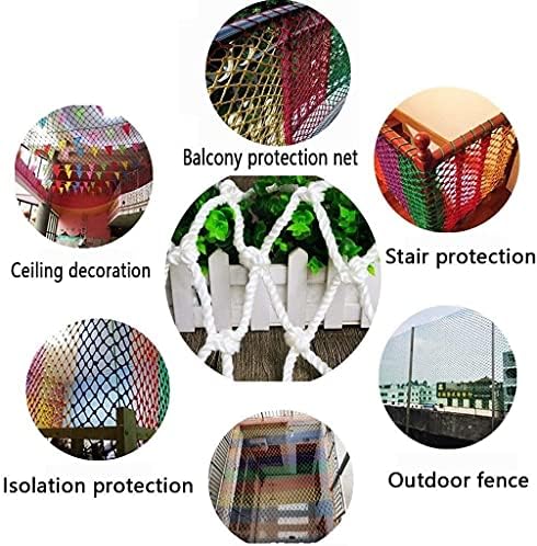 HAPPLiGNLY Balkon Koruyucu Net, Çocuk güvenlik ağı, Kuş Net, Pet Kedi Pencere Merdiven Anti-Sonbahar Net, Bahçe Dekorasyon