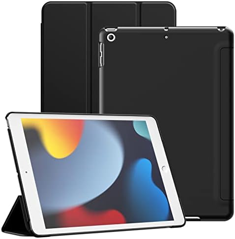 JETech iPad kılıfı 10.2 İnç (9th / 8th / 7th Nesil, 2021/2020/2019), koruyucu Sert Arka Kabuk Yumuşak Dokunmatik Tablet Standı