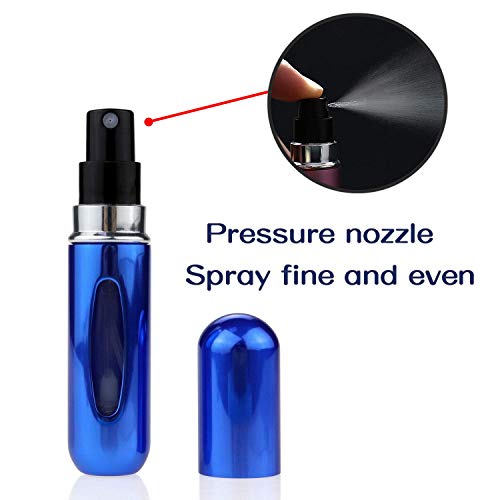 XYG Taşınabilir Mini Doldurulabilir Parfüm Atomizer Şişesi, 5ml Atomizer Parfüm Şişesi, Doldurulabilir Parfüm Spreyi, Koku