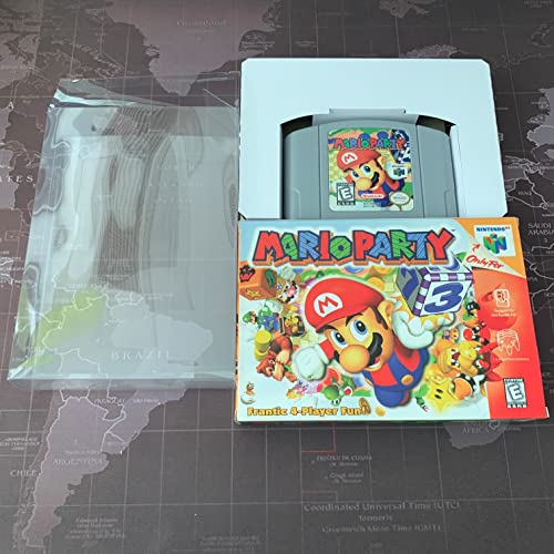 N64 Kartuş / Kutu / Tepsi / PET için N64 Oyun Kartuşu Kartı Mario Partisi (Kılavuz Yok mu?NTSC Sürümü