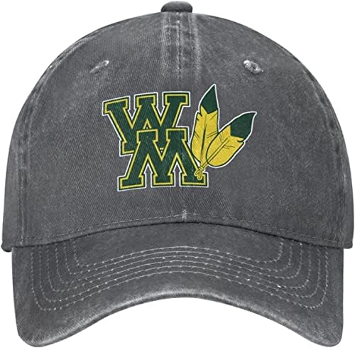 William ve Mary koleji Logo Şapka Ayarlanabilir beyzbol şapkası Pamuk kovboy şapkası, Erkek Kadın için Moda
