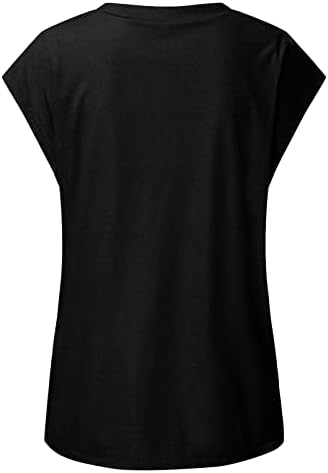 Kadın Kap Kollu T Shirt Yuvarlak Boyun Kısa Kollu Gömlek Yaz Casual Çiçek Baskı Üstleri Moda Gevşek Bluz Tees