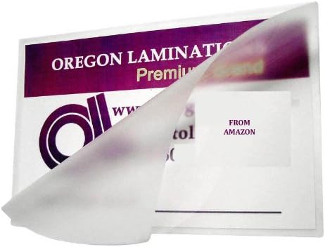 Oregon Laminasyon Sıcak Laminasyon Torbalar Mektup (100'lü Paket) 3 Mil 9 x 11-1 / 2 inç Mat / Mat