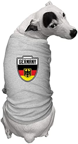 Almanya-Country Futbol Arması Köpek Gömleği (Açık Gri, X-Küçük)