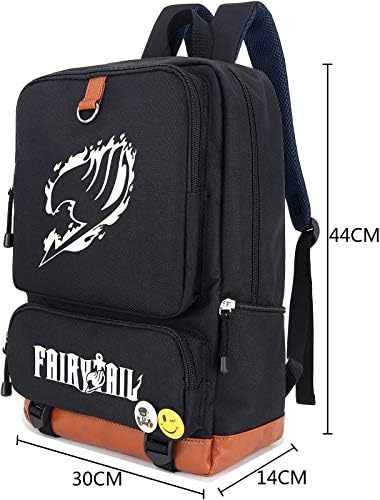 Roffatide Anime Peri Kuyruk Aydınlık Sırt Çantası Cosplay Laptop çantası Kolej okul çantası