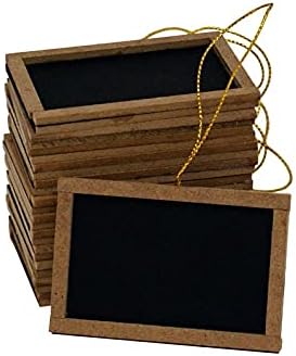 3 W x 2 H Mini yazı tahtası kara tahta Vintage Düğün Favor Lot 12 adet
