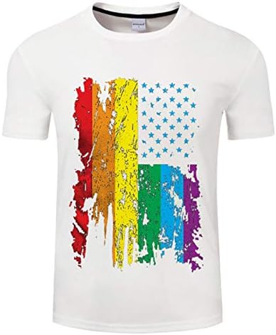 4th Temmuz T Shirt Erkekler için Grafik Geç Temmuz 3D Baskı Bağımsızlık Günü T-Shirt Yaz Kısa Kollu Bluz