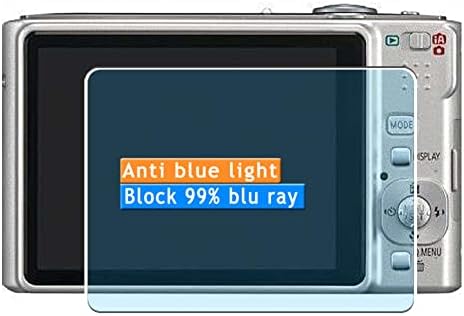 Vaxson 3-Pack Anti mavi ışık ekran Koruyucu ile uyumlu Panasonic Lumix DMC-FS20 TPU Film Koruyucular Sticker [Temperli Cam