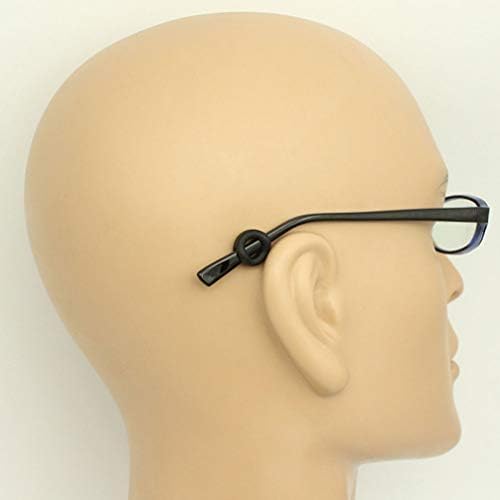 Artibetter Daire Gözlük 10 Pairs Silikon Gözlük Hizmetliler Tapınak İpuçları Anti Kayma Kulak Kancaları Tutucular Gözlük