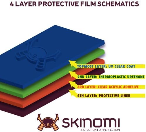 Skinomi Tam Vücut Cilt Koruyucu ile Uyumlu HP 7 Plus (Ekran Koruyucu + arka kapak) TechSkin Tam Kapsama Net HD Film