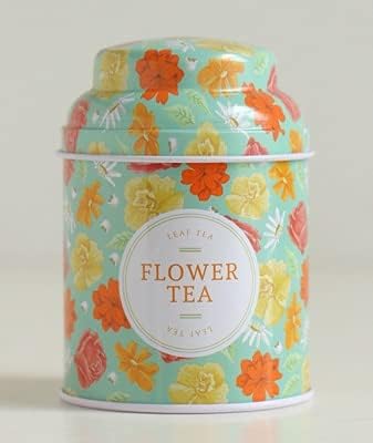 Anncus 6.5 * 9.5 cm Parlak çiçekler tasarım Teneke Çay Kutusu Mini Kahve kutusu / sevimli saklama kutusu / saklama kutusu