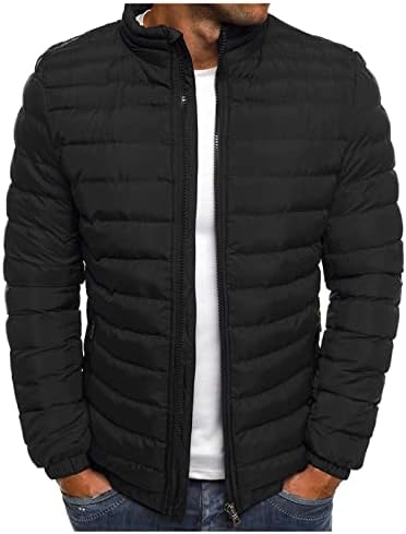Erkek Ceket, artı Boyutu Uzun Kollu Palto Erkekler Trend Aktif Kış Yüksek Boyun Zip Up Ceketler Fit Katı Color4