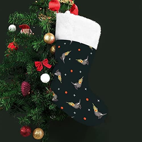 Papağanının Desen Kişiselleştirilmiş Noel Çorap Ev Noel Ağacı Şömine Asılı Süslemeleri