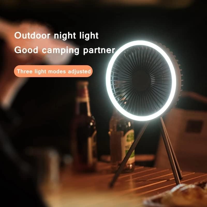 SCDCWW Çok Fonksiyonlu Ev Aletleri USB Şarj Edilebilir masa tripod standı Hava soğutma fanı ile gece lambası açık kamp tavan