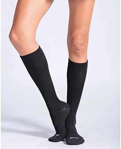 JAVIE Hafif Merinos Yünü Rahat varis çorabı Mezun 15-20mmHg Diz Yüksek Çorap Kadınlar ve Erkekler ıçin Yürüyüş Koşu
