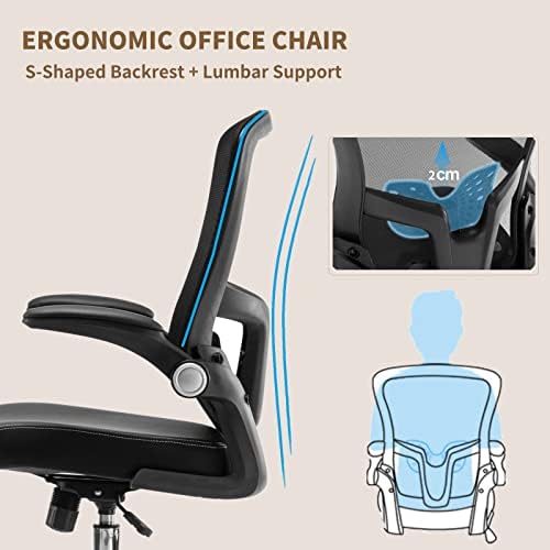 SAİBFARST Ergonomik Ofis Koltuğu-Ayarlanabilir Yükseklik, masa Sandalye ile Tekerlekler Örgü Bilgisayar Masası Sandalye ile