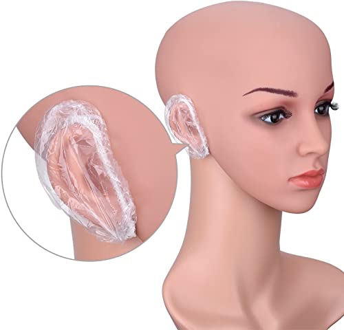 100 Paket Temizle Tek Kullanımlık Kulak Koruyucuları Su Geçirmez Kulak Kapakları Saç Boyası, Duş, Banyo
