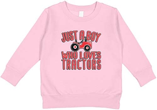 Amdesco Sadece Traktörleri Seven Bir Çocuk Yürümeye Başlayan Çocuk Sweatshirt