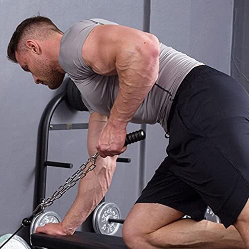 YUPVM 1 Adet Aşağı Itin Tek Spor Kolu Triceps Gücü Yukarı Çekin El Sapları kablo Makinesi Bağlantı Kolu fitness ekipmanları,